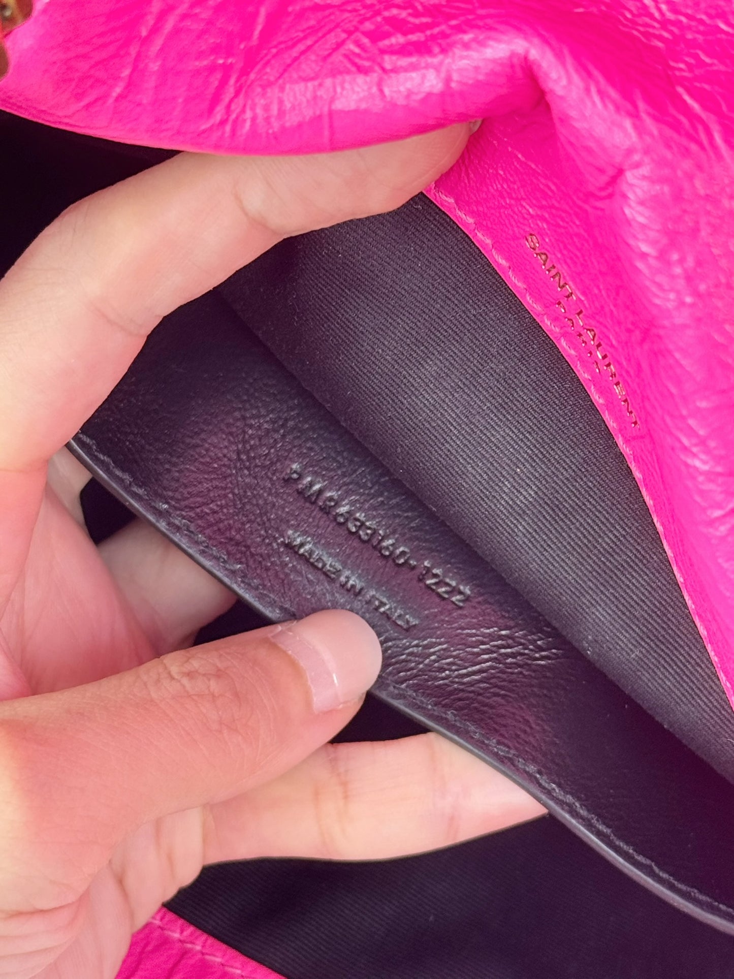 Yves Saint Laurent YSL Pink Nikki Baby Shoulder Crossbody Bag