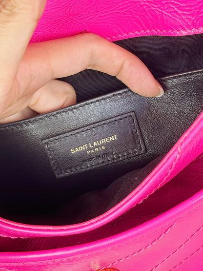Yves Saint Laurent YSL Pink Nikki Baby Shoulder Crossbody Bag