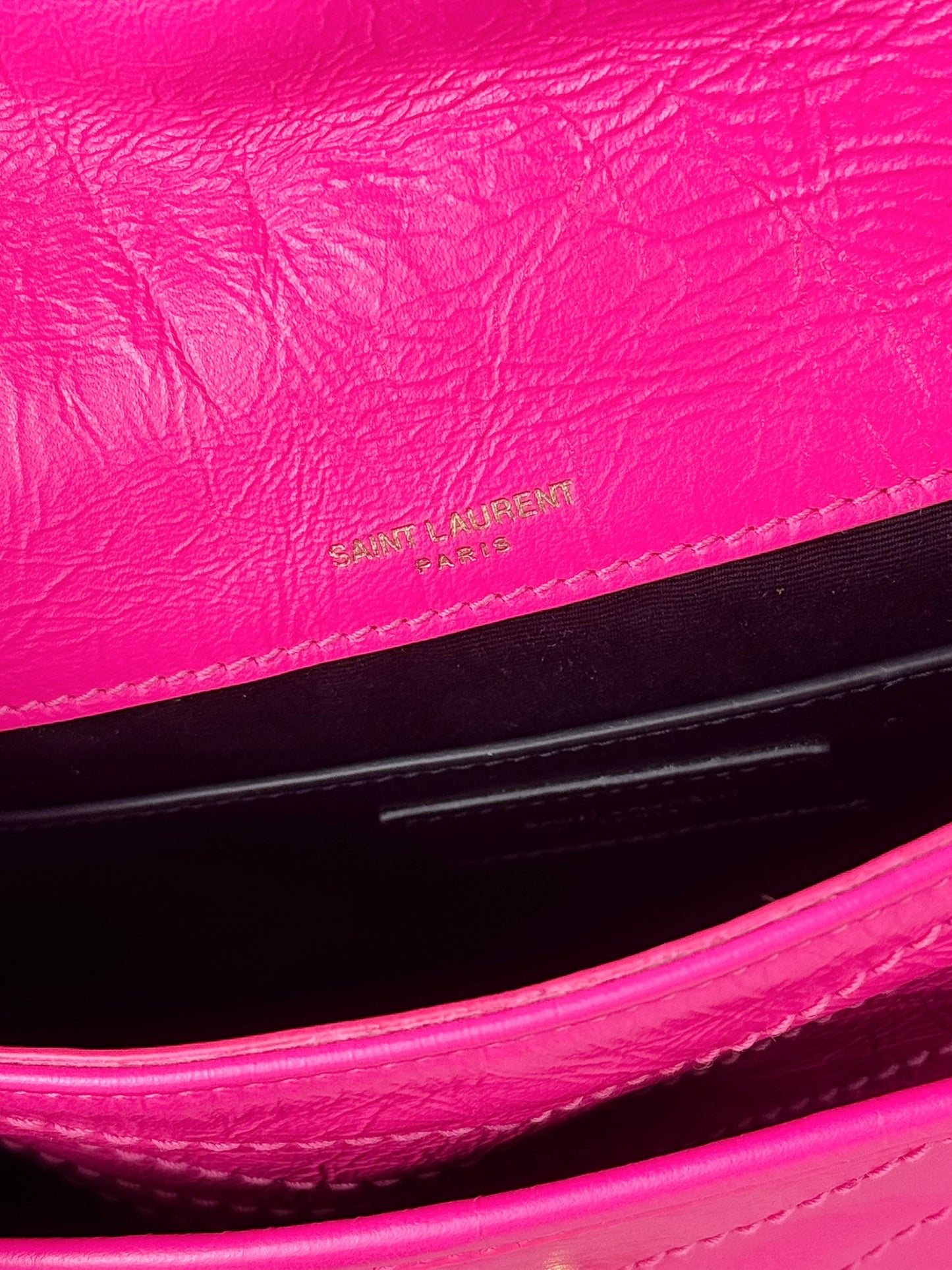 Yves Saint Laurent YSL Pink Nikki Baby Shoulder Crossbody Bag