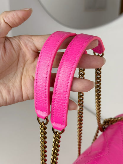Yves Saint Laurent YSL Pink Nikki Baby Shoulder Crossbody Bag