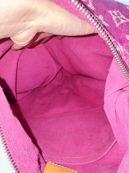 Louis Vuitton Vintage Pink Denim Baggy GM Shoulder Bag