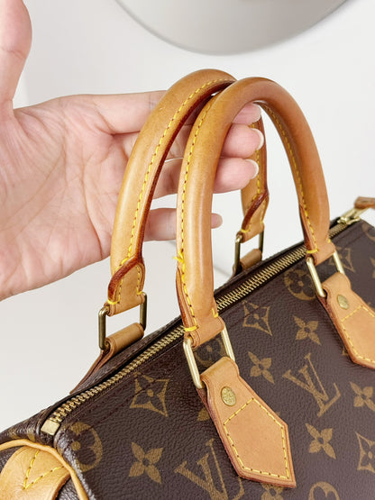 Louis Vuitton Vintage Speedy 25 Handbag Crossbody Bag