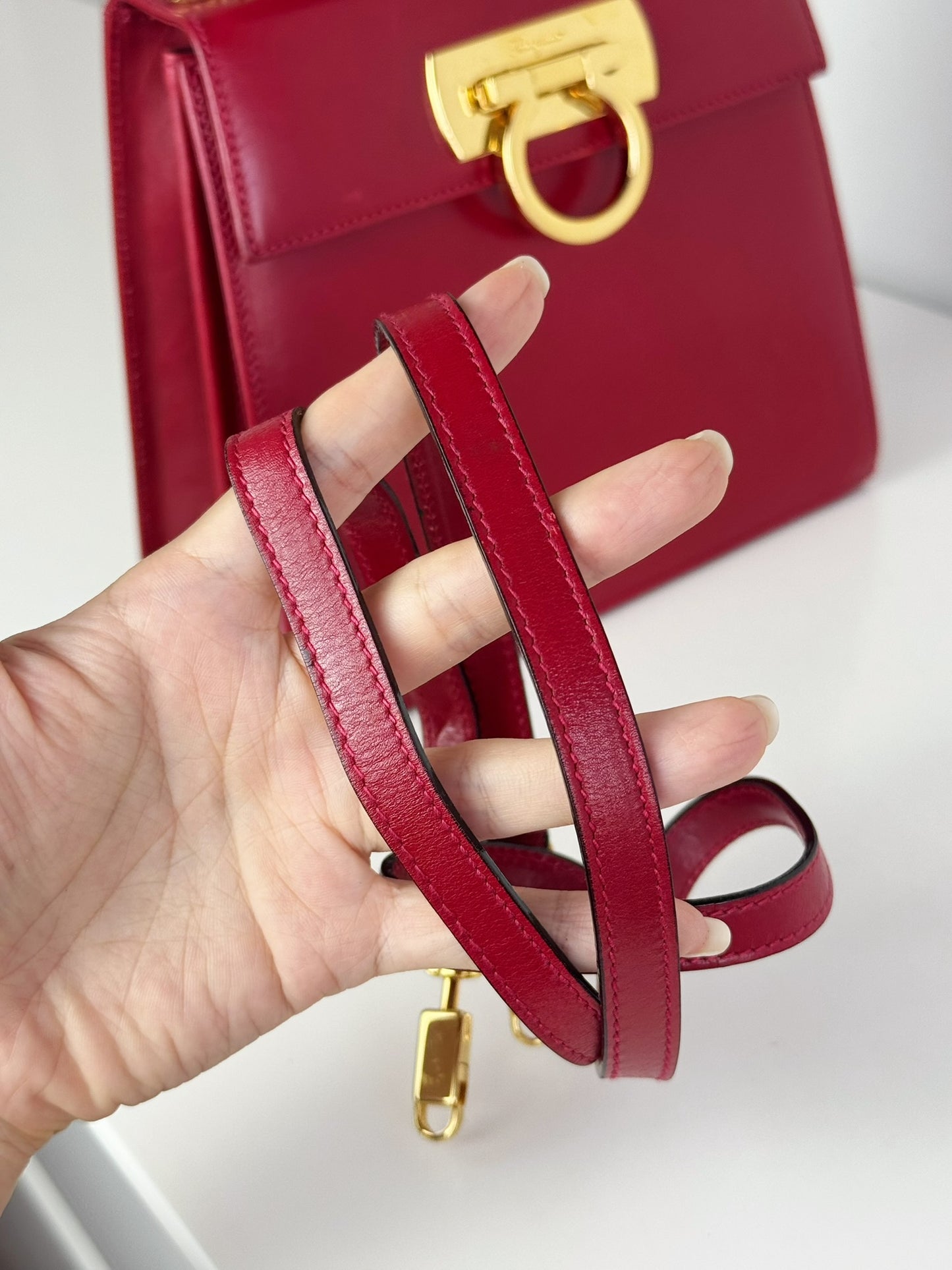 Salvatore Ferragamo Vintage Gancini Handbag Crossbody Bag