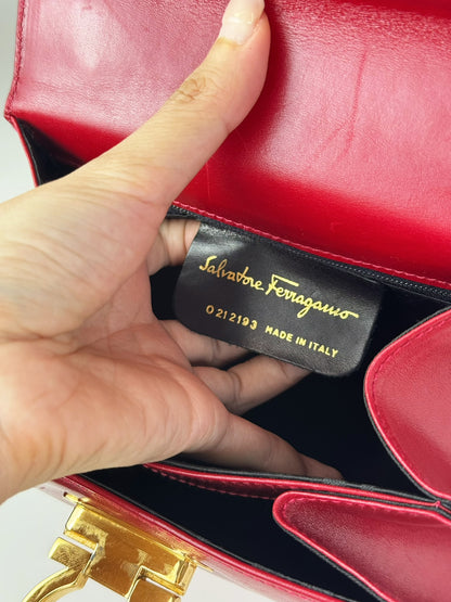 Salvatore Ferragamo Vintage Gancini Handbag Crossbody Bag