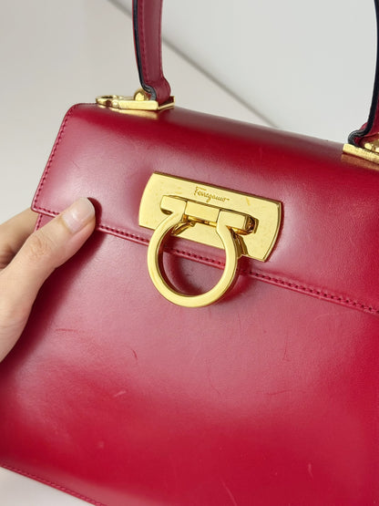 Salvatore Ferragamo Vintage Gancini Handbag Crossbody Bag