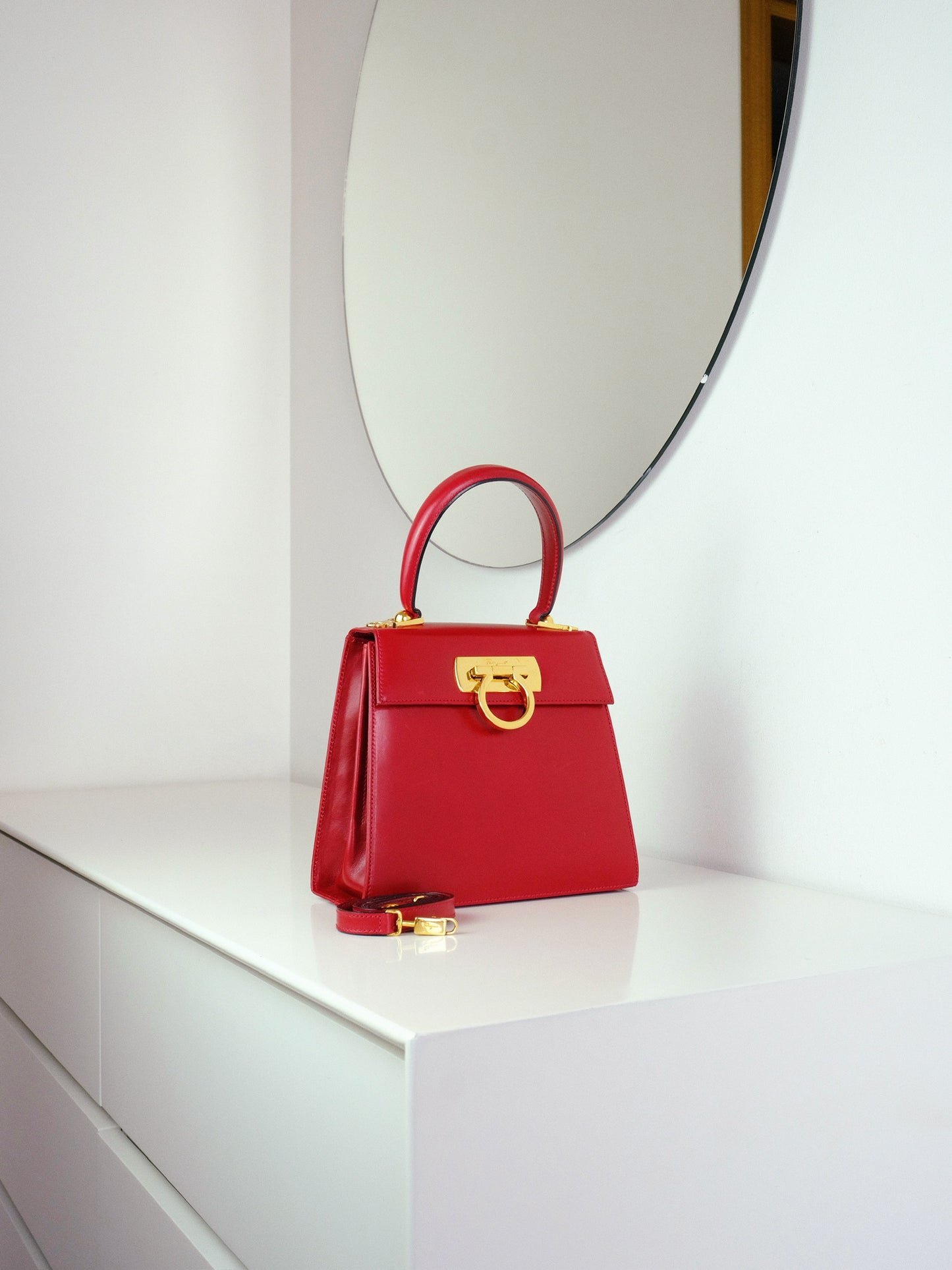 Salvatore Ferragamo Vintage Gancini Handbag Crossbody Bag