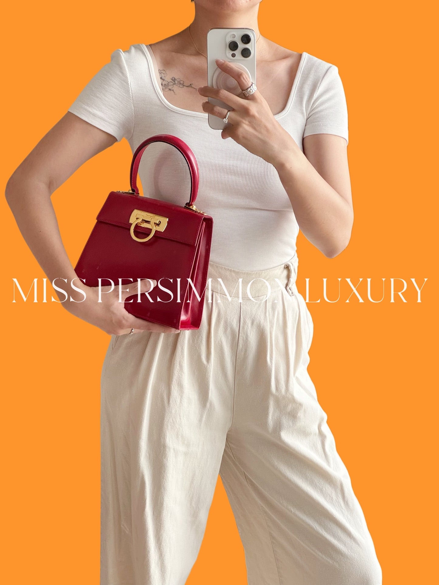 Salvatore Ferragamo Vintage Gancini Handbag Crossbody Bag