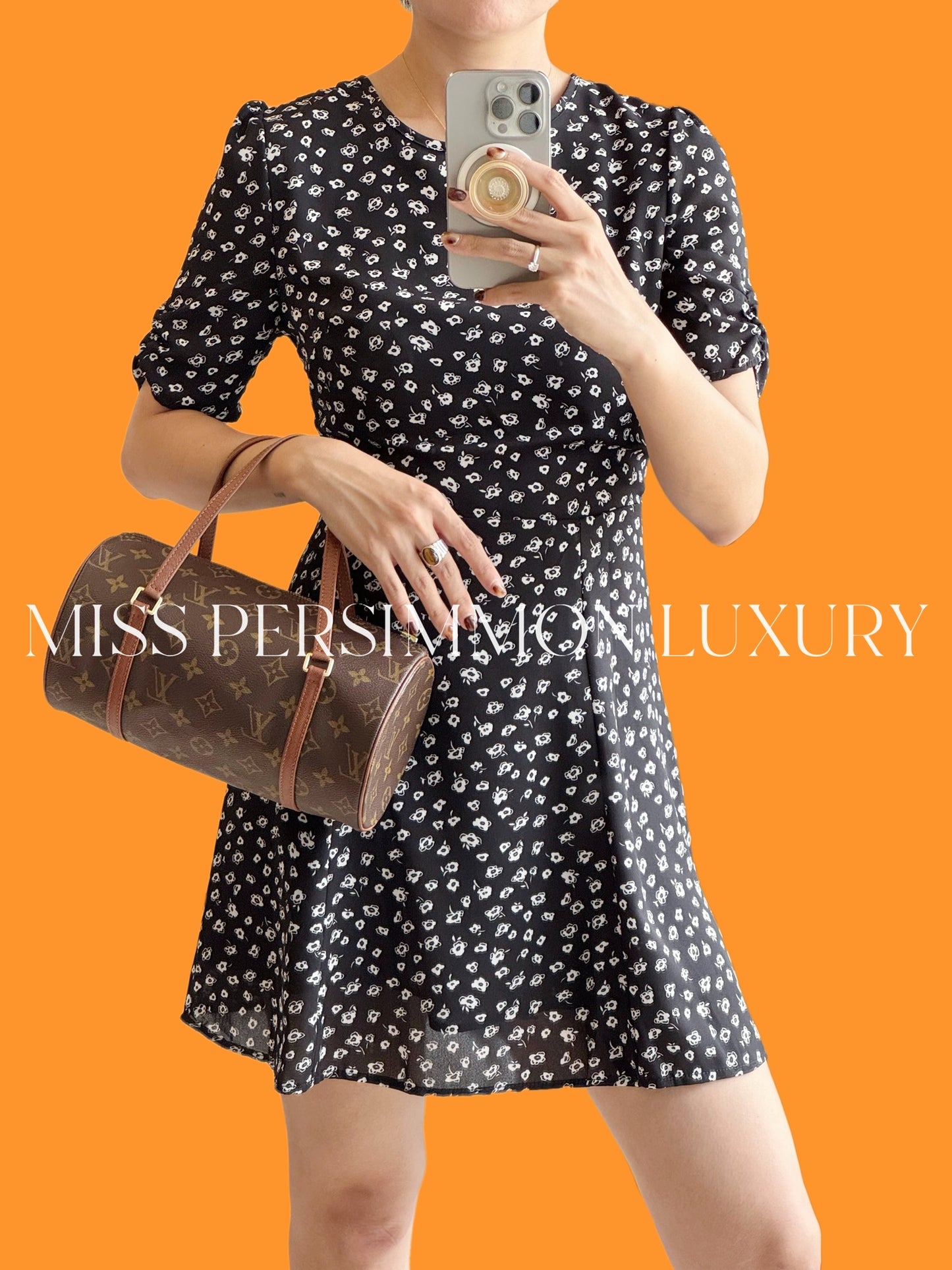 Louis Vuitton Vintage Papillon 26 Handbag Crossbody Bag