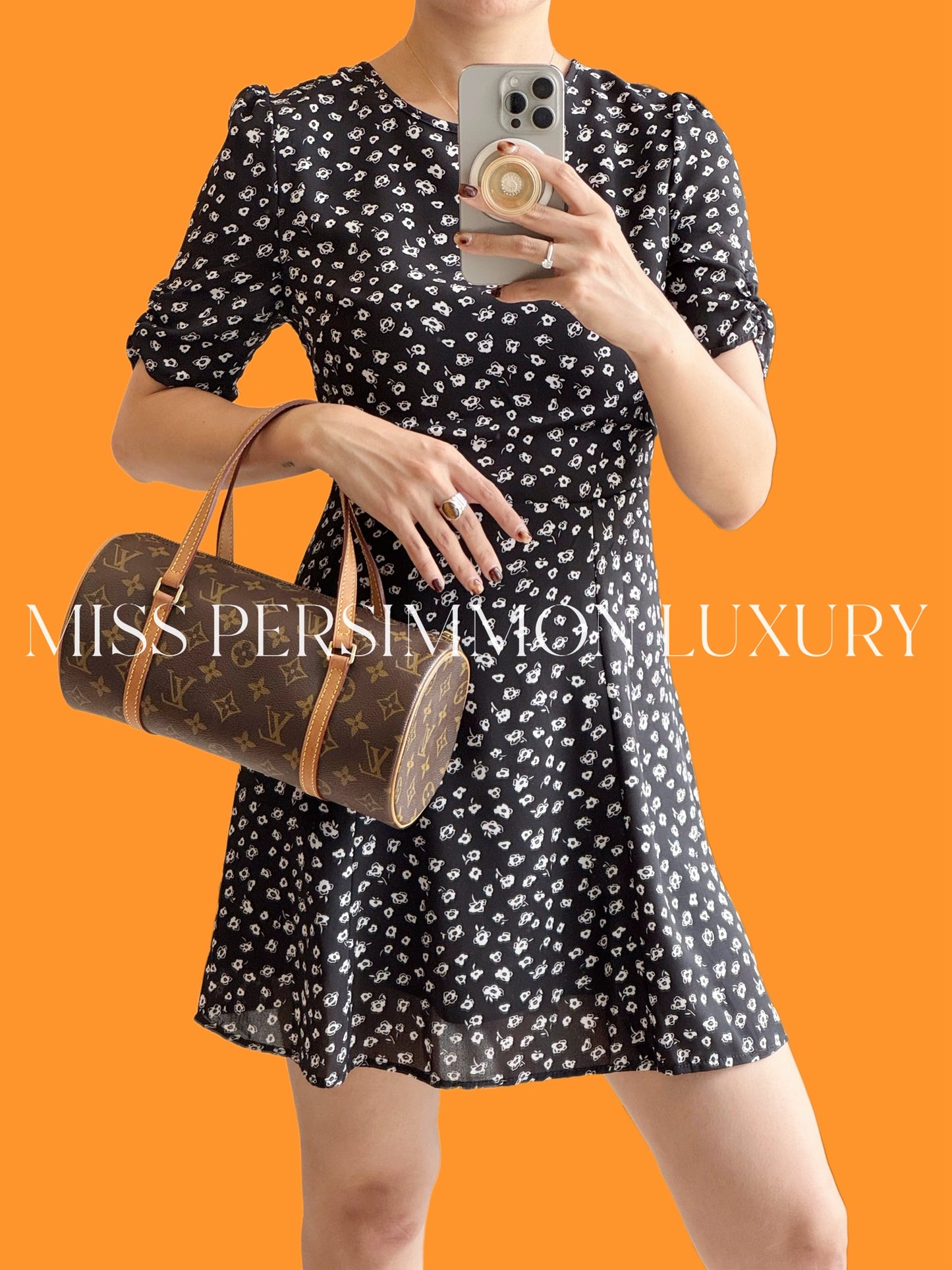 Louis Vuitton Vintage Papillon 26 Handbag Crossbody Bag