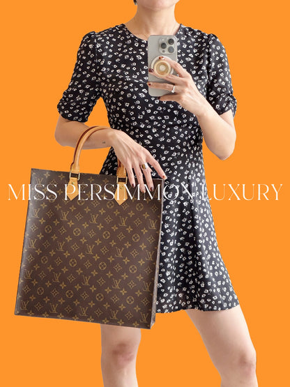 Louis Vuitton Vintage Sac Plat Handbag Tote Crossbody Bag