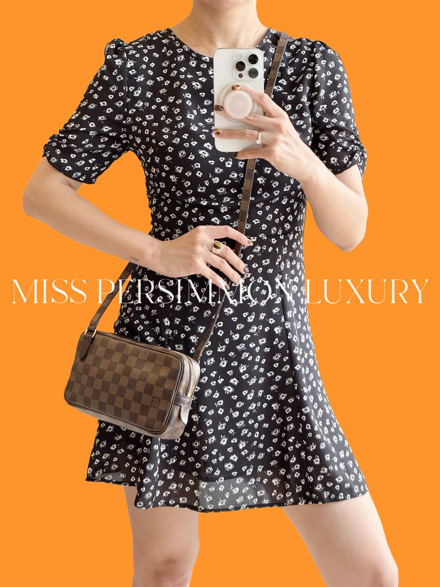 Louis Vuitton Vintage Damier Marly Bandouliere Crossbody Bag
