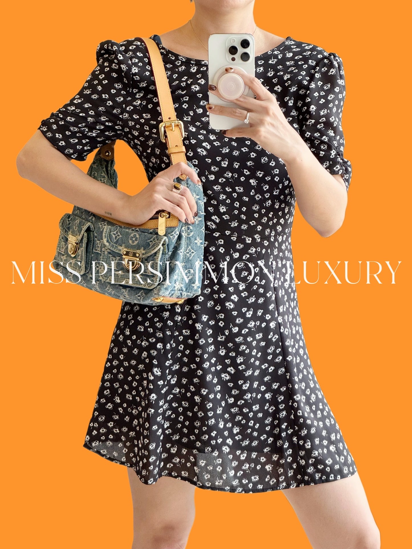 Louis Vuitton Vintage Denim Baggy PM Shoulder Bag