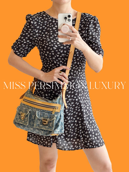 Louis Vuitton Vintage Denim Baggy PM Shoulder Bag