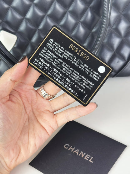 Chanel Vintage Cambon Tote Shoulder Bag