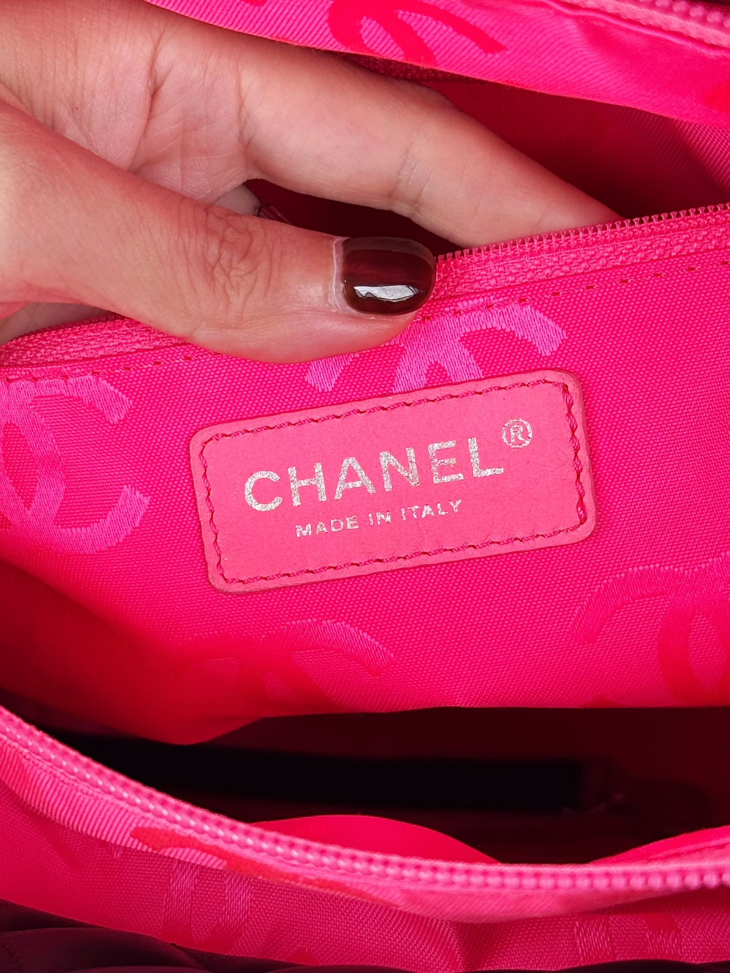 Chanel Vintage Cambon Tote Shoulder Bag