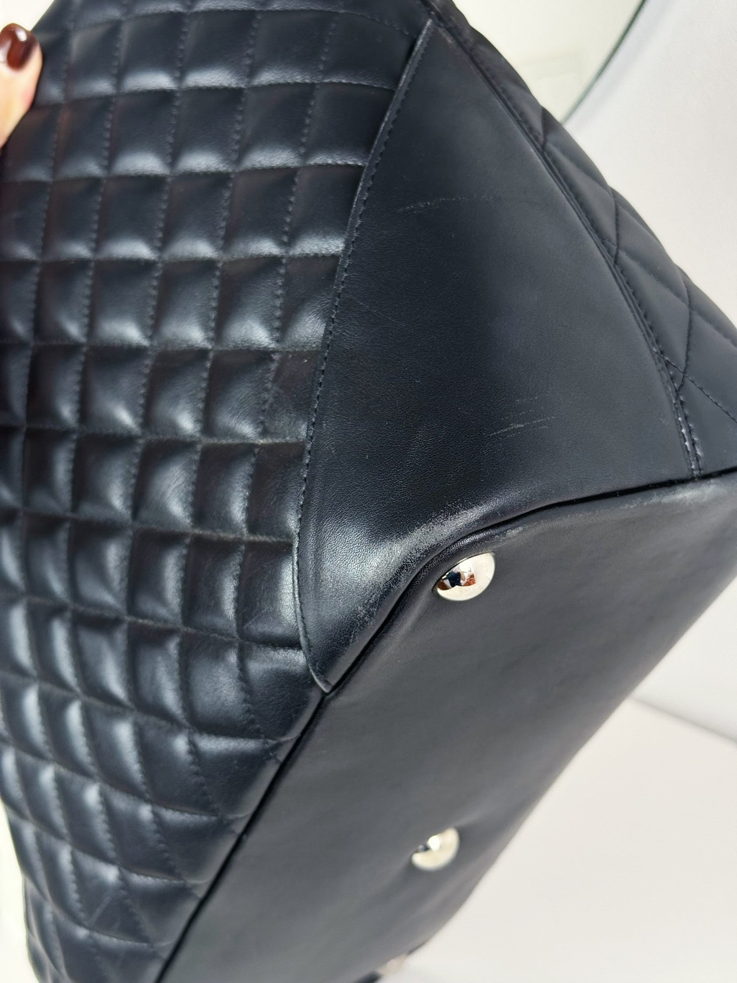 Chanel Vintage Cambon Tote Shoulder Bag
