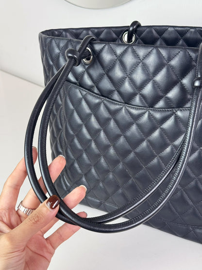 Chanel Vintage Cambon Tote Shoulder Bag