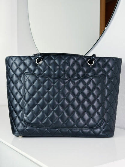 Chanel Vintage Cambon Tote Shoulder Bag