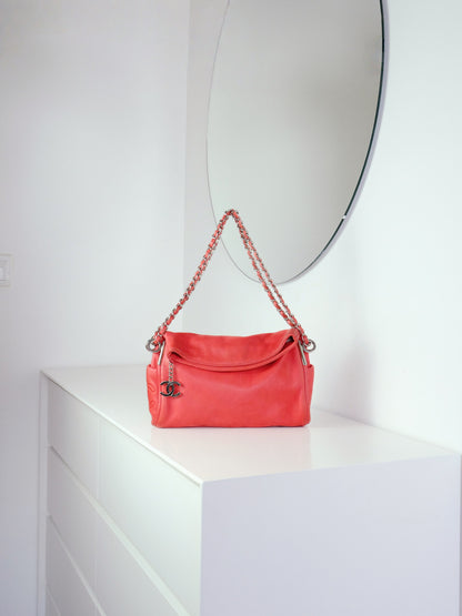 Chanel Vintage Mini Lambskin Ultimate Soft Hobo Shoulder Bag