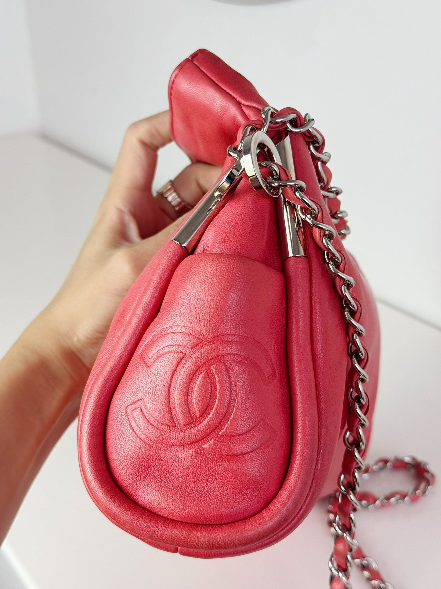 Chanel Vintage Mini Lambskin Ultimate Soft Hobo Shoulder Bag