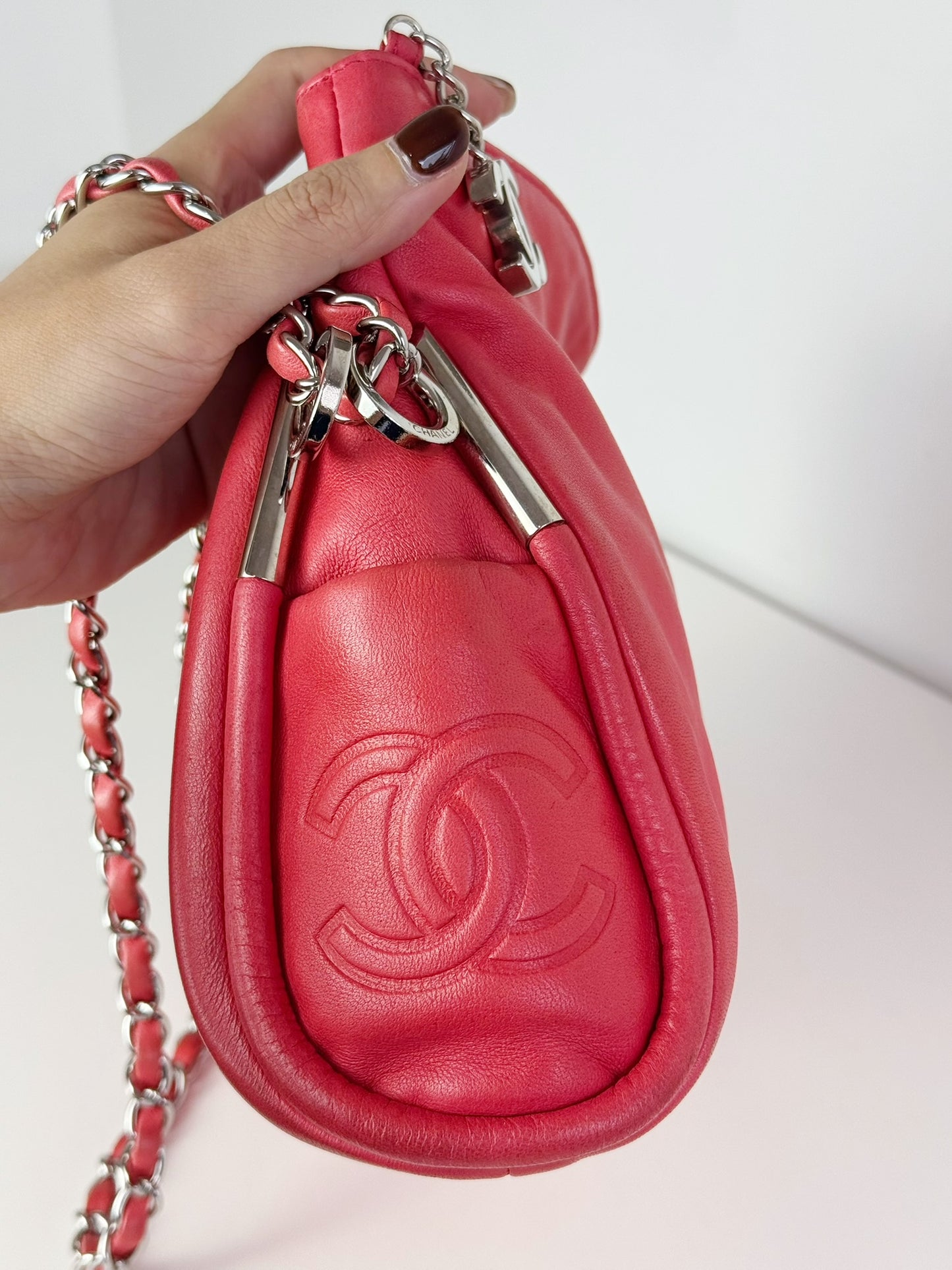 Chanel Vintage Mini Lambskin Ultimate Soft Hobo Shoulder Bag