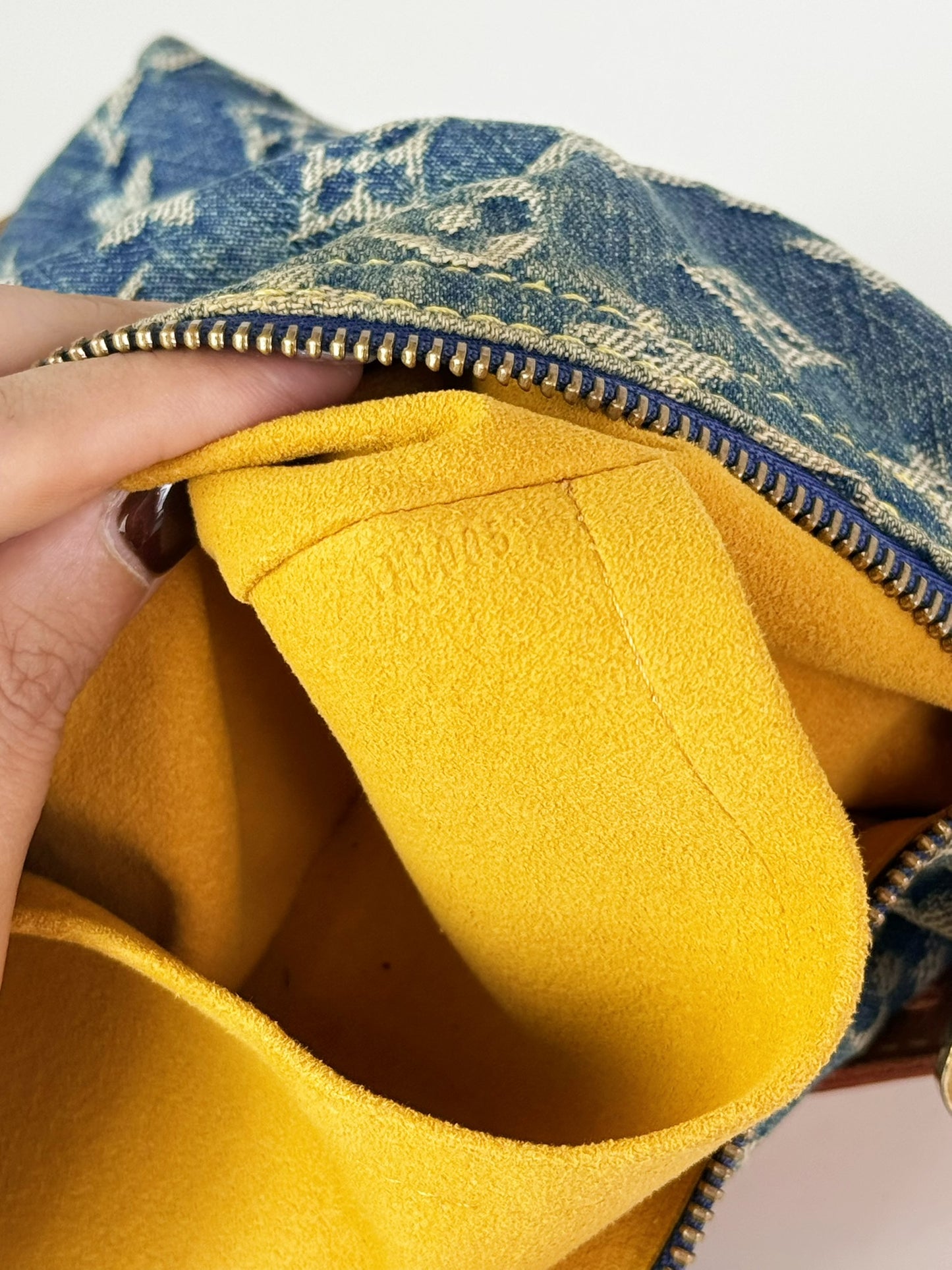 Louis Vuitton Vintage Denim Baggy PM Shoulder Bag