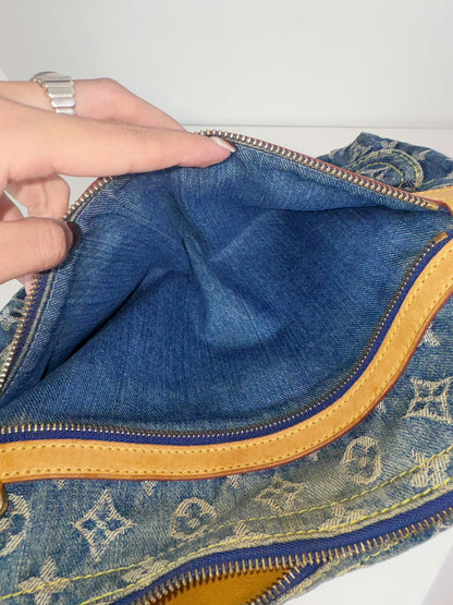 Louis Vuitton Vintage Denim Baggy PM Shoulder Bag