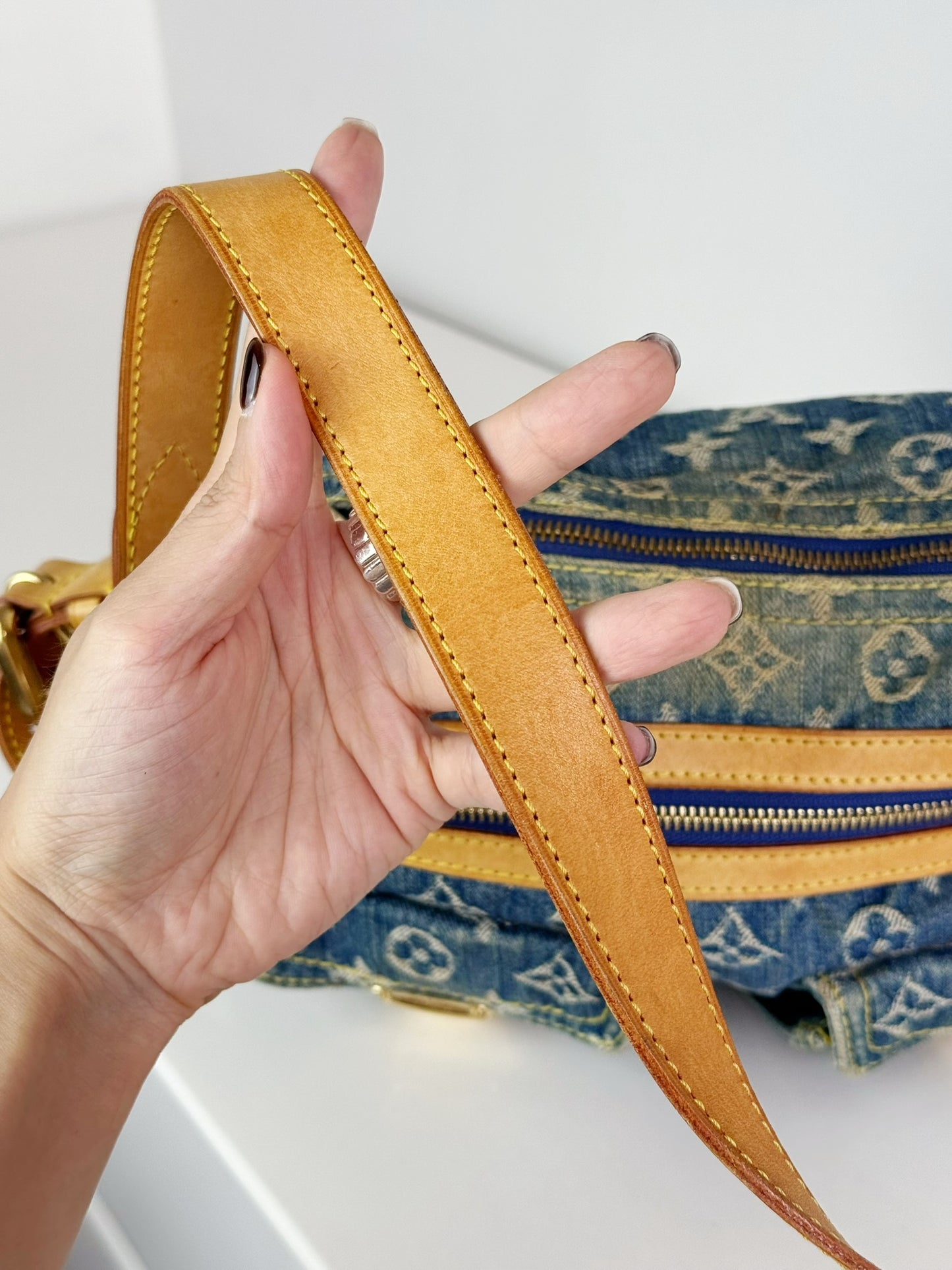 Louis Vuitton Vintage Denim Baggy PM Shoulder Bag
