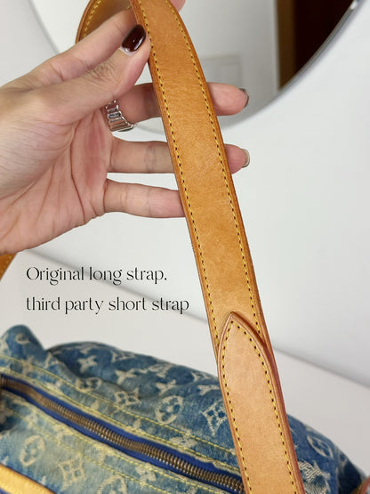 Louis Vuitton Vintage Denim Baggy PM Shoulder Bag