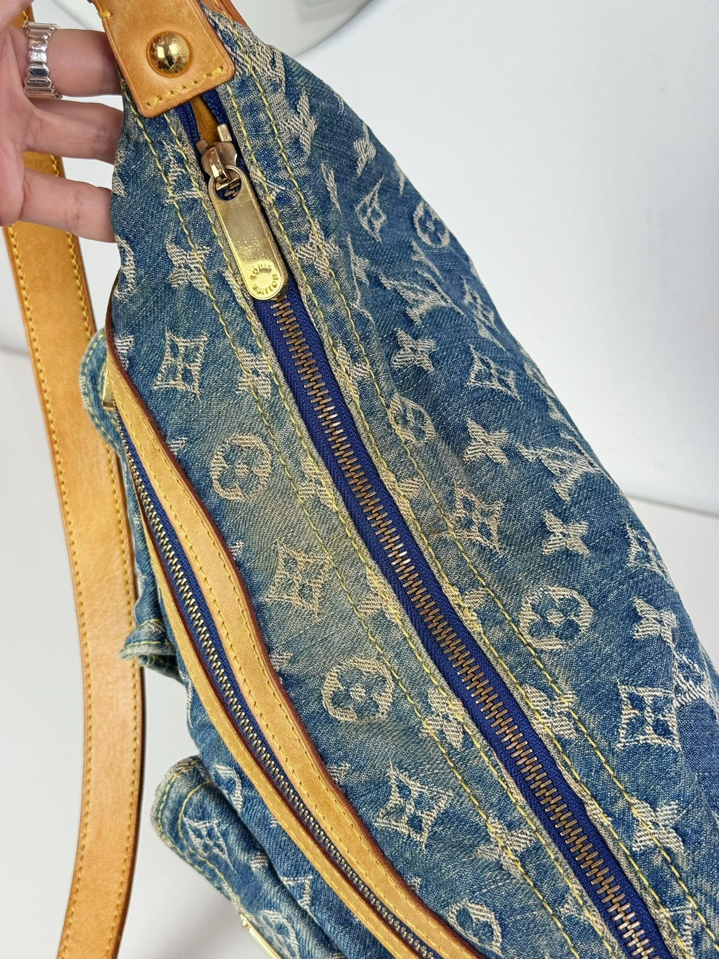 Louis Vuitton Vintage Denim Baggy PM Shoulder Bag