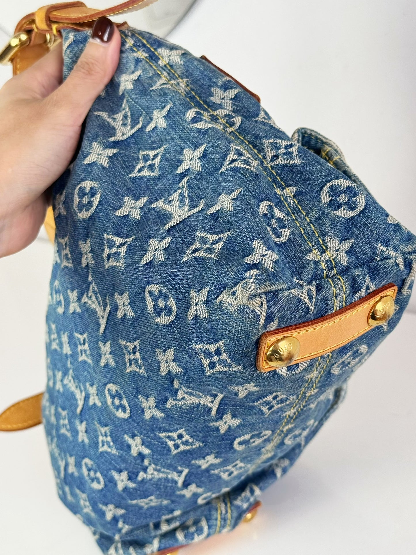 Louis Vuitton Vintage Denim Baggy PM Shoulder Bag