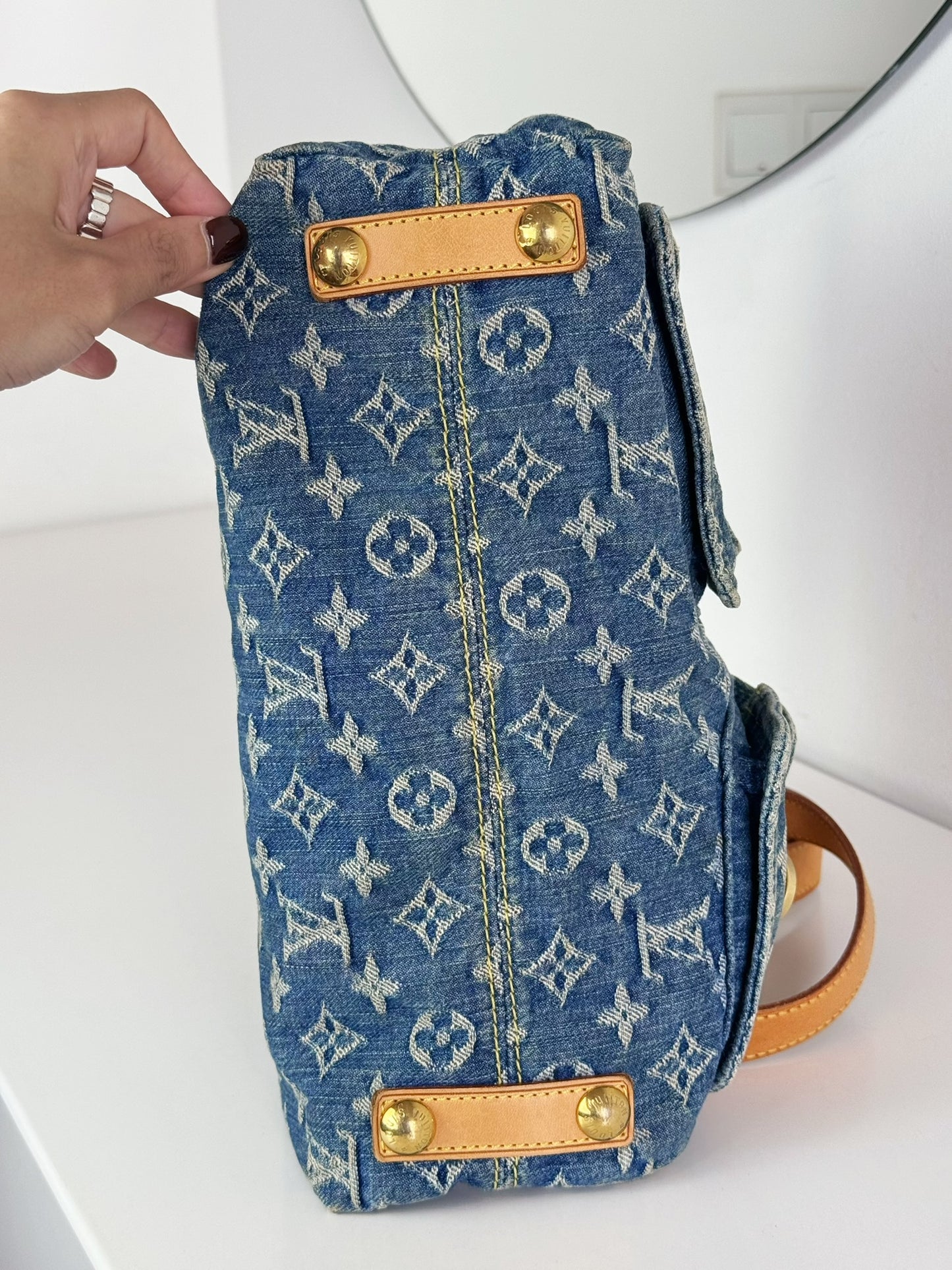 Louis Vuitton Vintage Denim Baggy PM Shoulder Bag