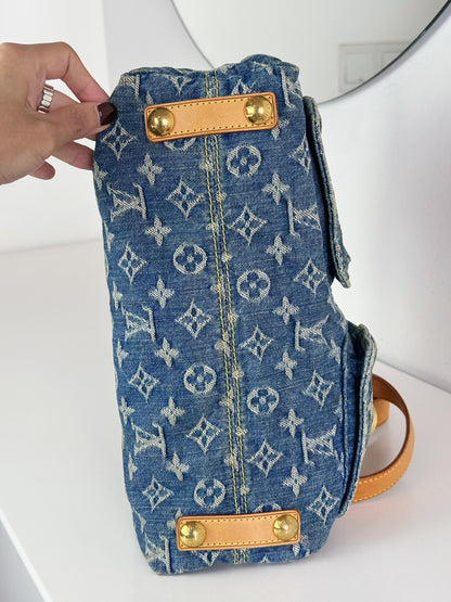 Louis Vuitton Vintage Denim Baggy PM Shoulder Bag