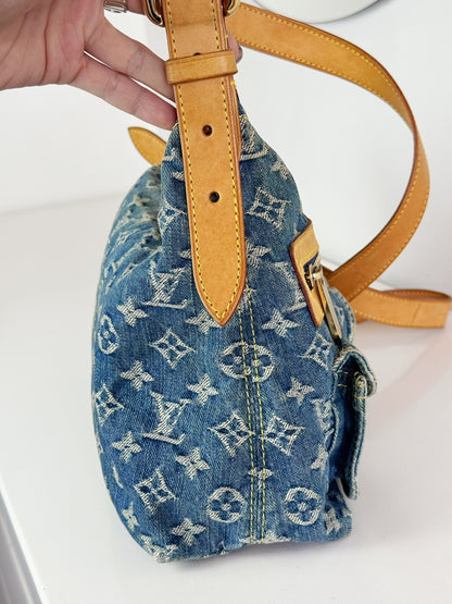 Louis Vuitton Vintage Denim Baggy PM Shoulder Bag