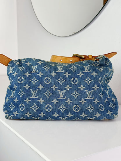Louis Vuitton Vintage Denim Baggy PM Shoulder Bag