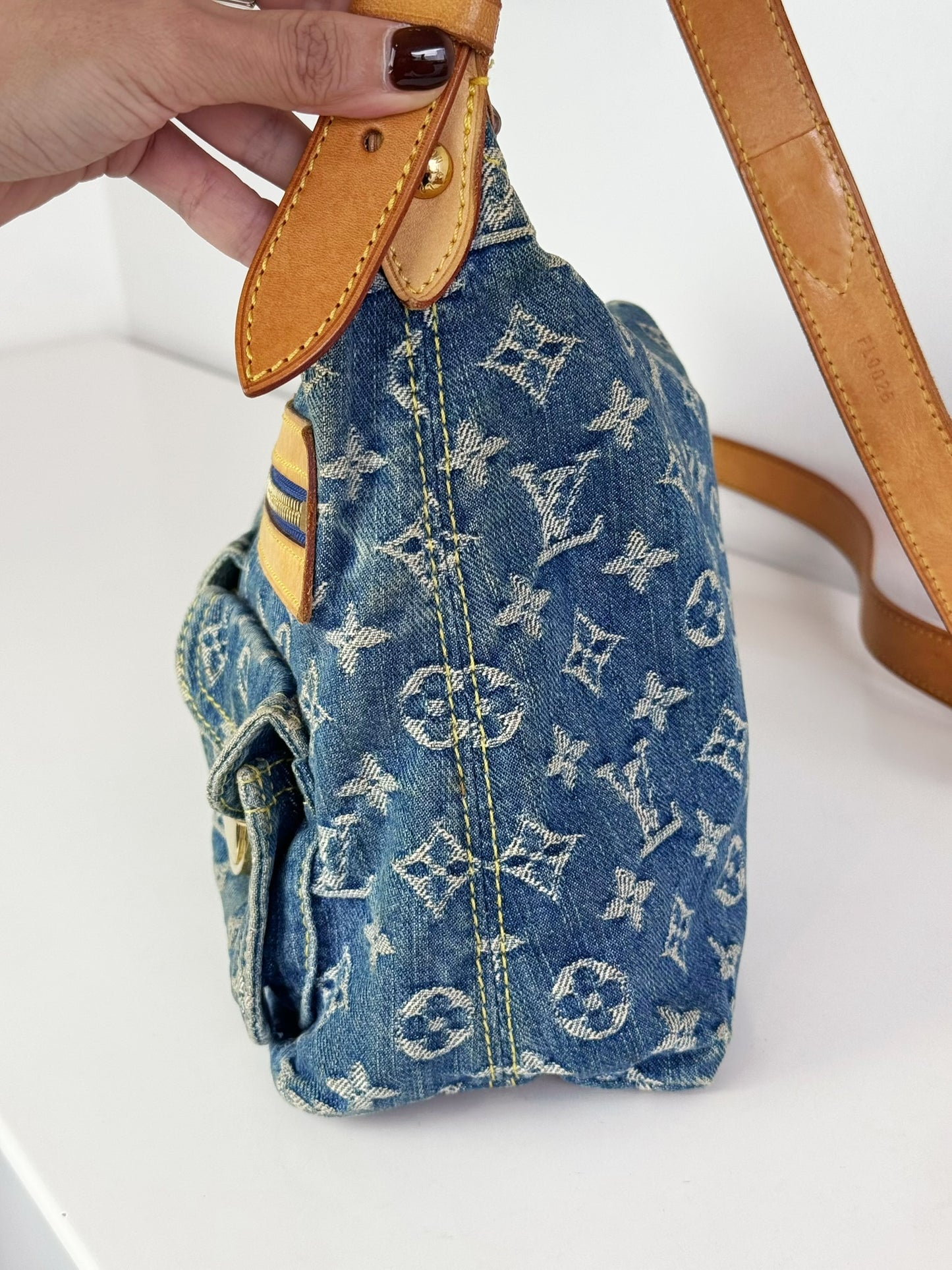 Louis Vuitton Vintage Denim Baggy PM Shoulder Bag