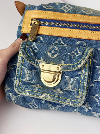 Louis Vuitton Vintage Denim Baggy PM Shoulder Bag