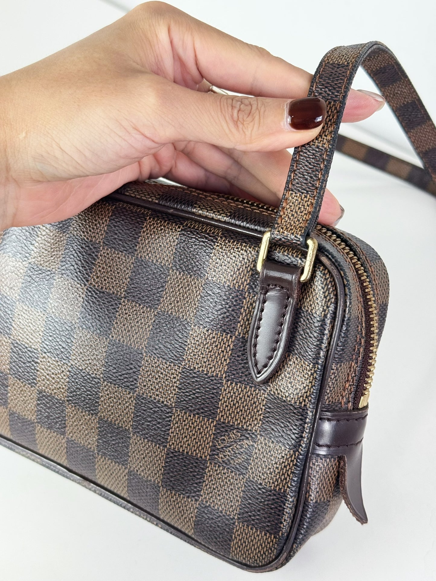 Louis Vuitton Vintage Damier Marly Bandouliere Crossbody Bag