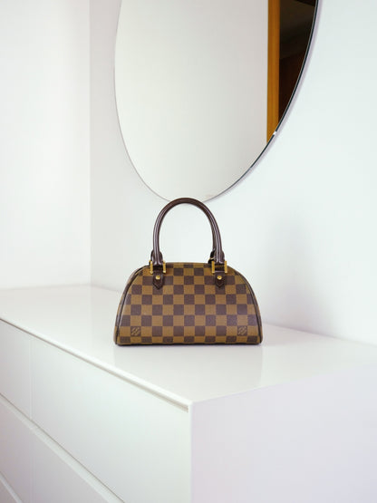 Louis Vuitton Vintage Damier Ribera Mini Handbag Crossbody Bag