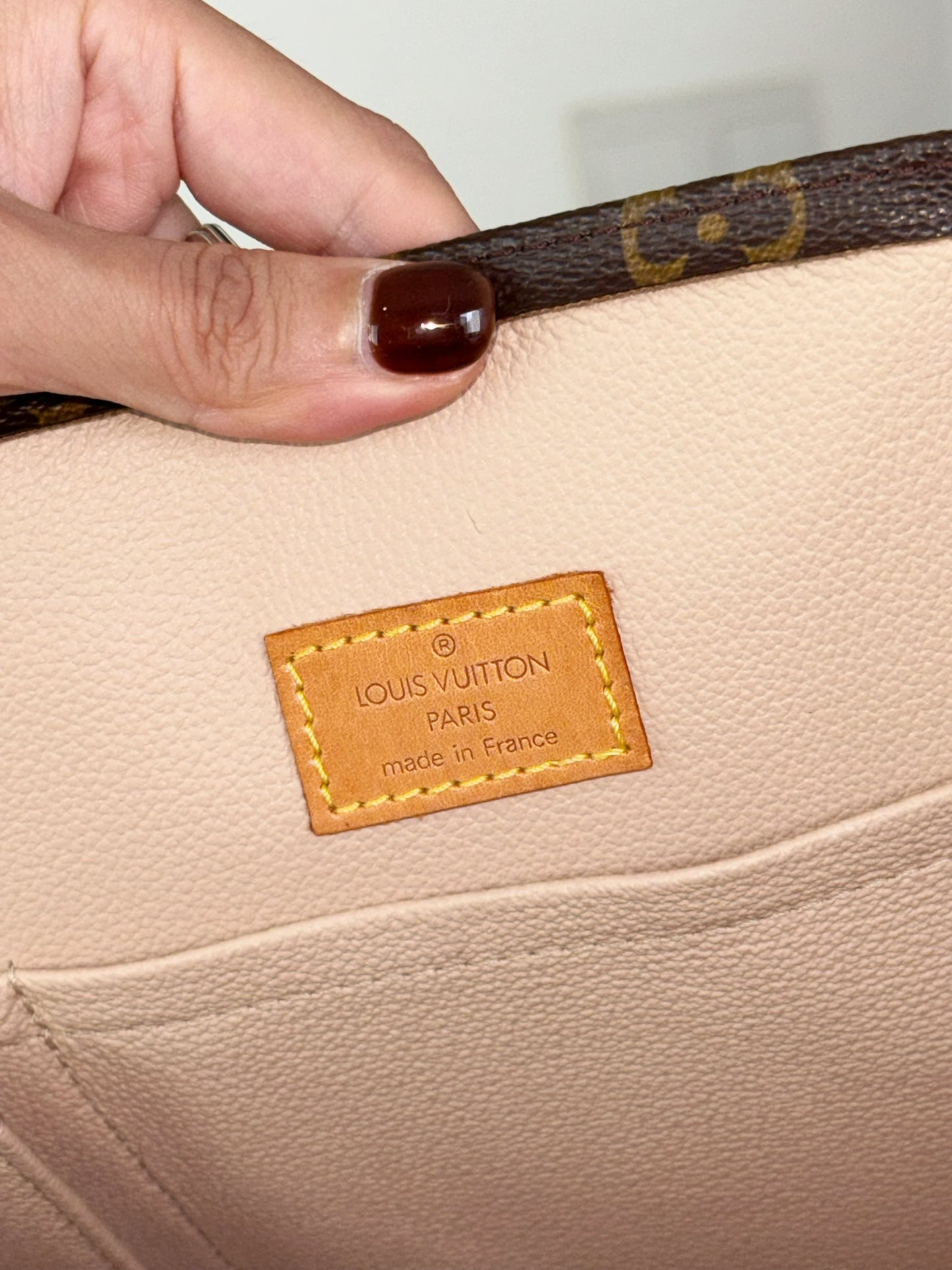 Louis Vuitton Vintage Sac Plat Handbag Tote Crossbody Bag