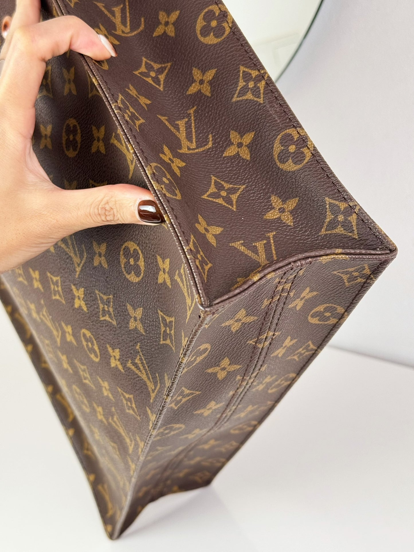 Louis Vuitton Vintage Sac Plat Handbag Tote Crossbody Bag