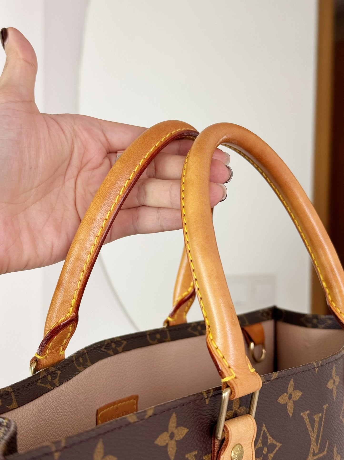 Louis Vuitton Vintage Sac Plat Handbag Tote Crossbody Bag