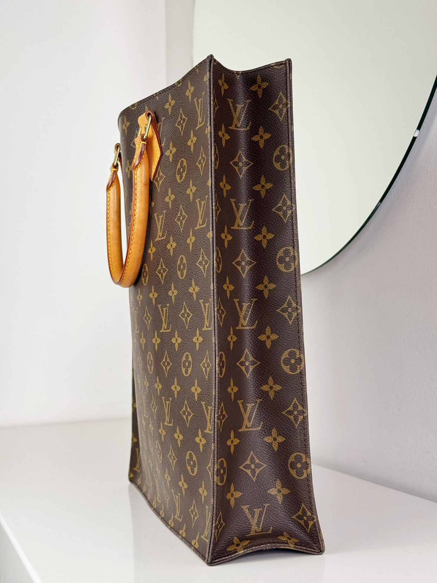 Louis Vuitton Vintage Sac Plat Handbag Tote Crossbody Bag
