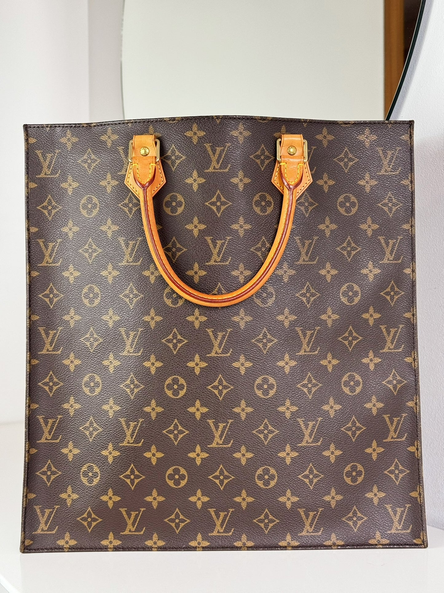 Louis Vuitton Vintage Sac Plat Handbag Tote Crossbody Bag