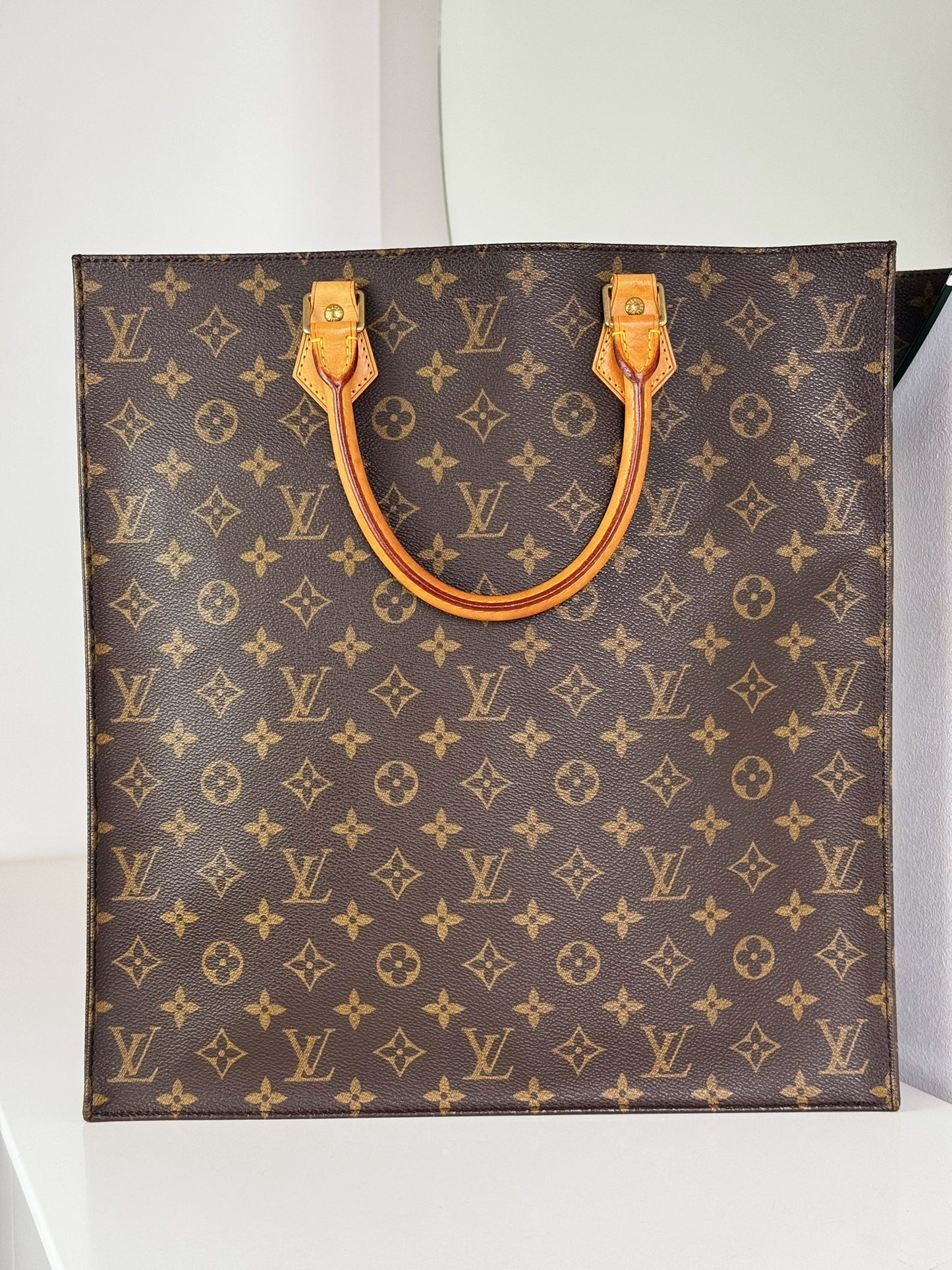 Louis Vuitton Vintage Sac Plat Handbag Tote Crossbody Bag