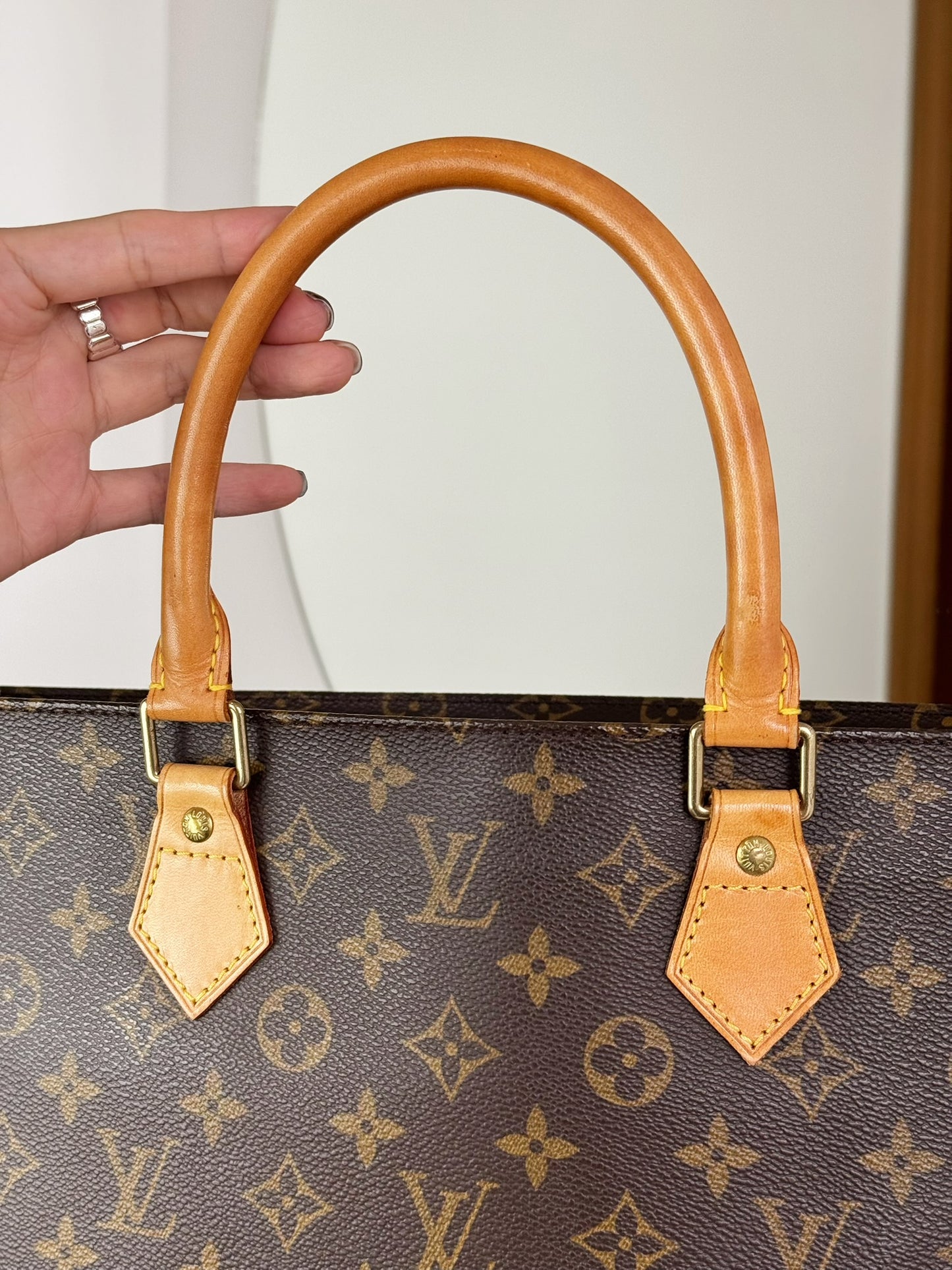 Louis Vuitton Vintage Sac Plat Handbag Tote Crossbody Bag