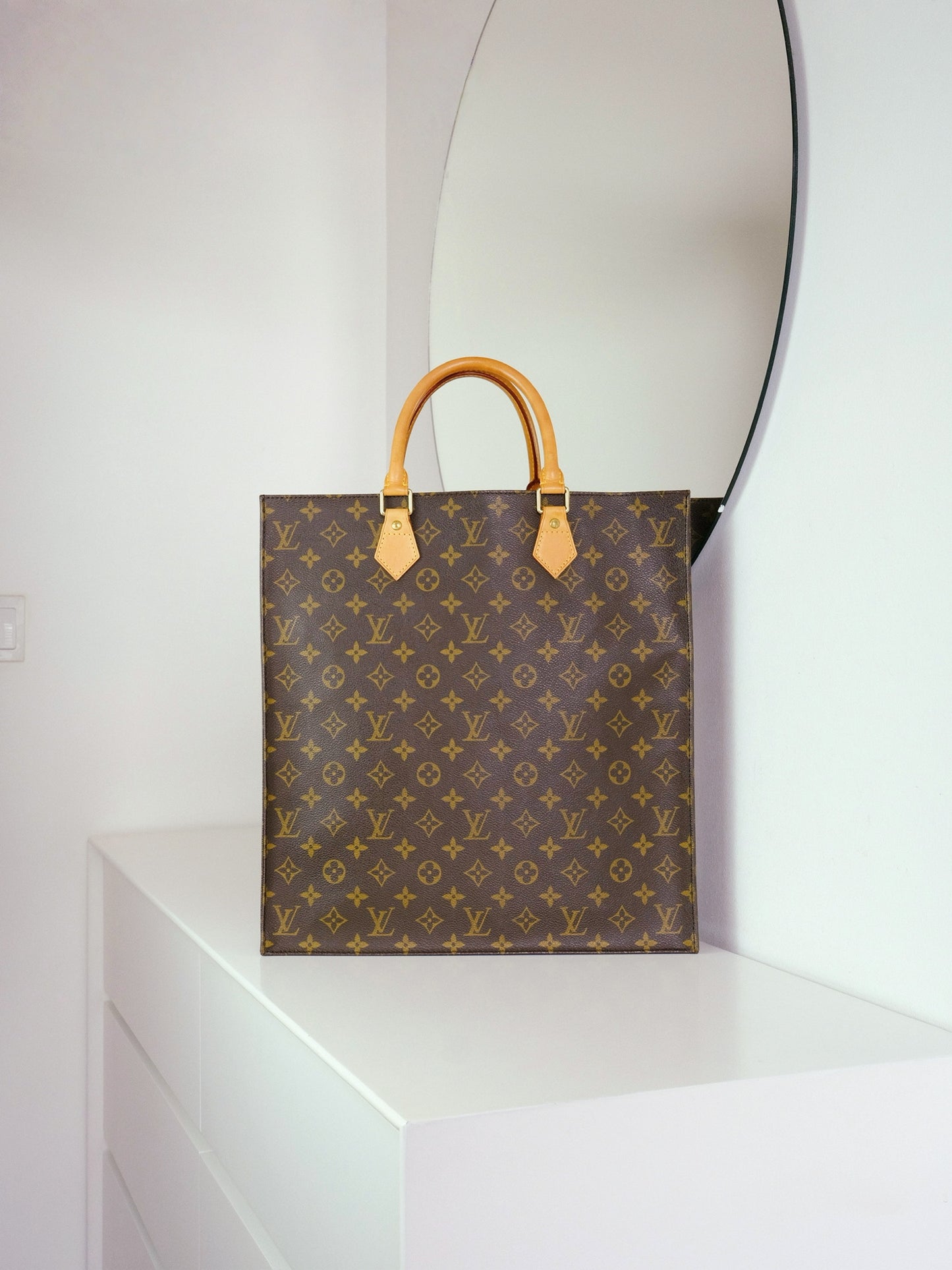 Louis Vuitton Vintage Sac Plat Handbag Tote Crossbody Bag