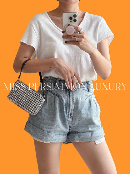 Alexander Wang Mini Wangloc Heiress Rhinestone Shoulder Bag