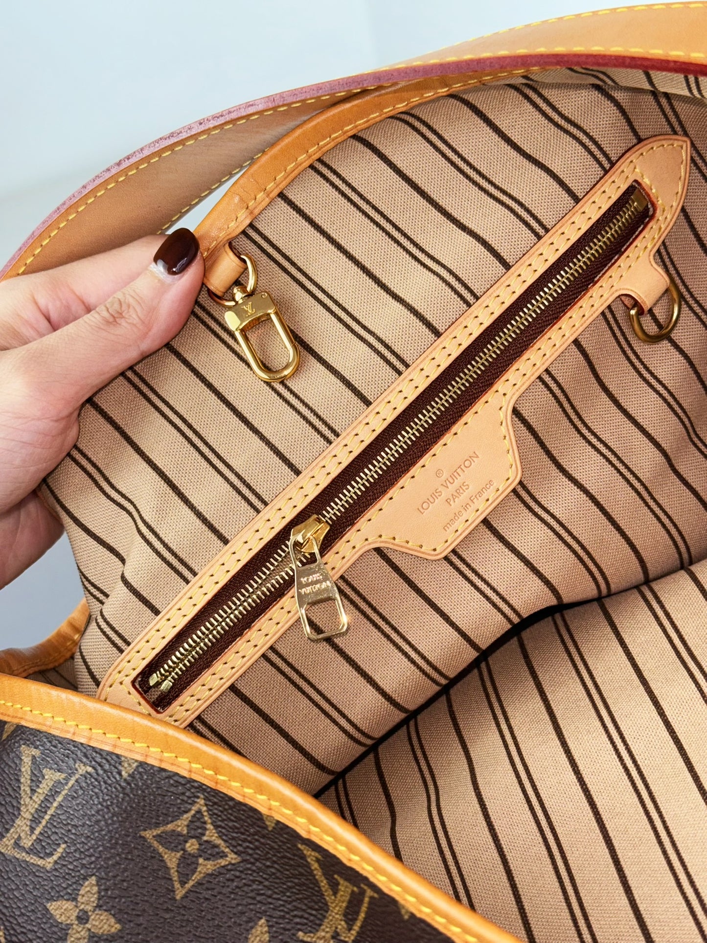 Louis Vuitton Vintage Delightful MM Tote Crossbody Bag