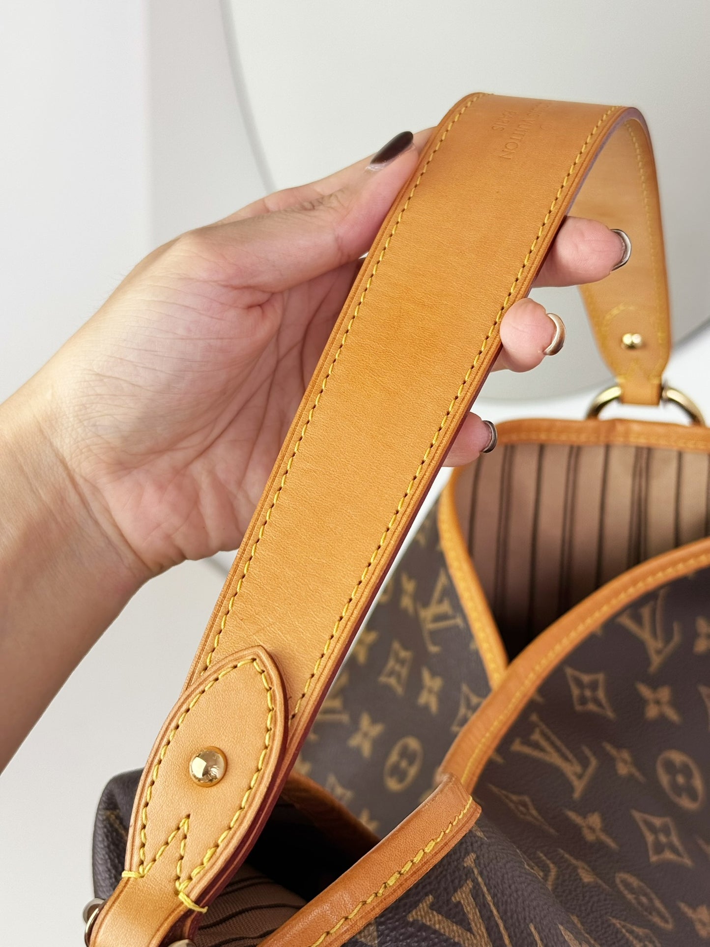 Louis Vuitton Vintage Delightful MM Tote Crossbody Bag